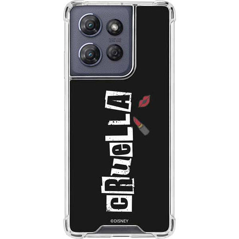 Disney Cruella (2021) Logo and Lipstick Moto G Power 5G (2025) Clear Case